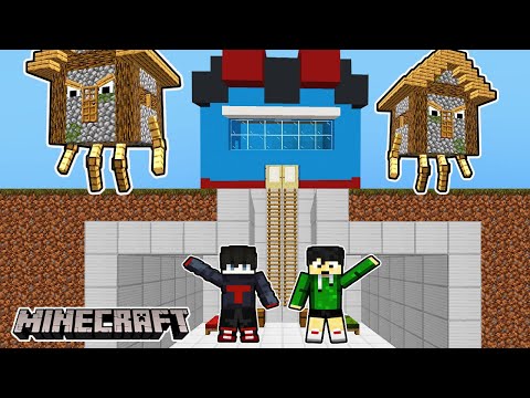 EVIL HOUSE vs SECRET BUNKER | UNDER PEPESAN HOUSE | Minecraft