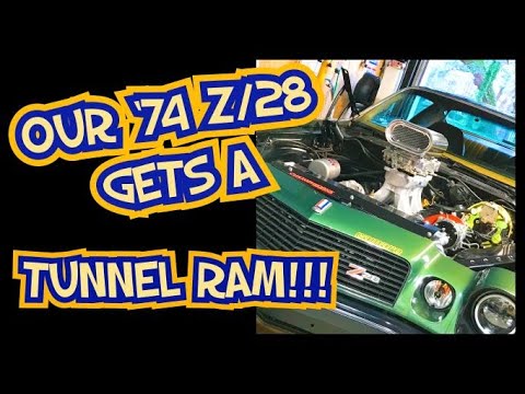 Tunnel Ram! our '74 Z28 Camaro completes the 70's look with an Edelbrock street tunnel ram set up.