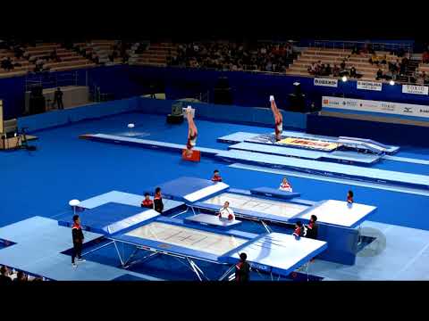Bulgaria (BUL) W - 2019 Trampoline Worlds, Tokyo (JPN) - Qualification Synchro R2