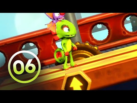 Yooka-Laylee and the Impossible Lair 100% Walkthrough Part 6 - Sawblade Evade & Urban Uprise