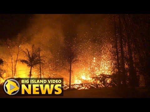 Hawaii Eruption Update - 230 ft. High Lava Fountains (May 5, 2018)
