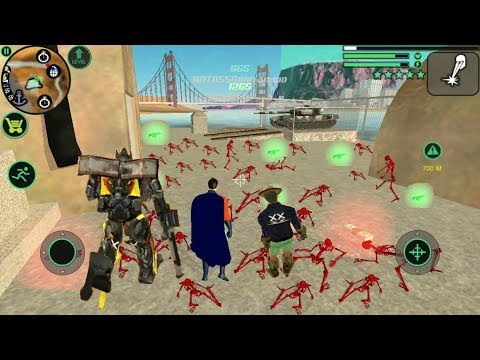 ► Vegas Crime Simulator #92 | Army Camp Mission Fail & Wins (Transformer Car ,Superman ,Vegas Hero)