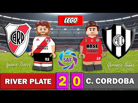 River Plate 2-0 Central Córdoba - SuperLiga Argentina - Modo LEGO - Stop Motion - Resumen y Goles