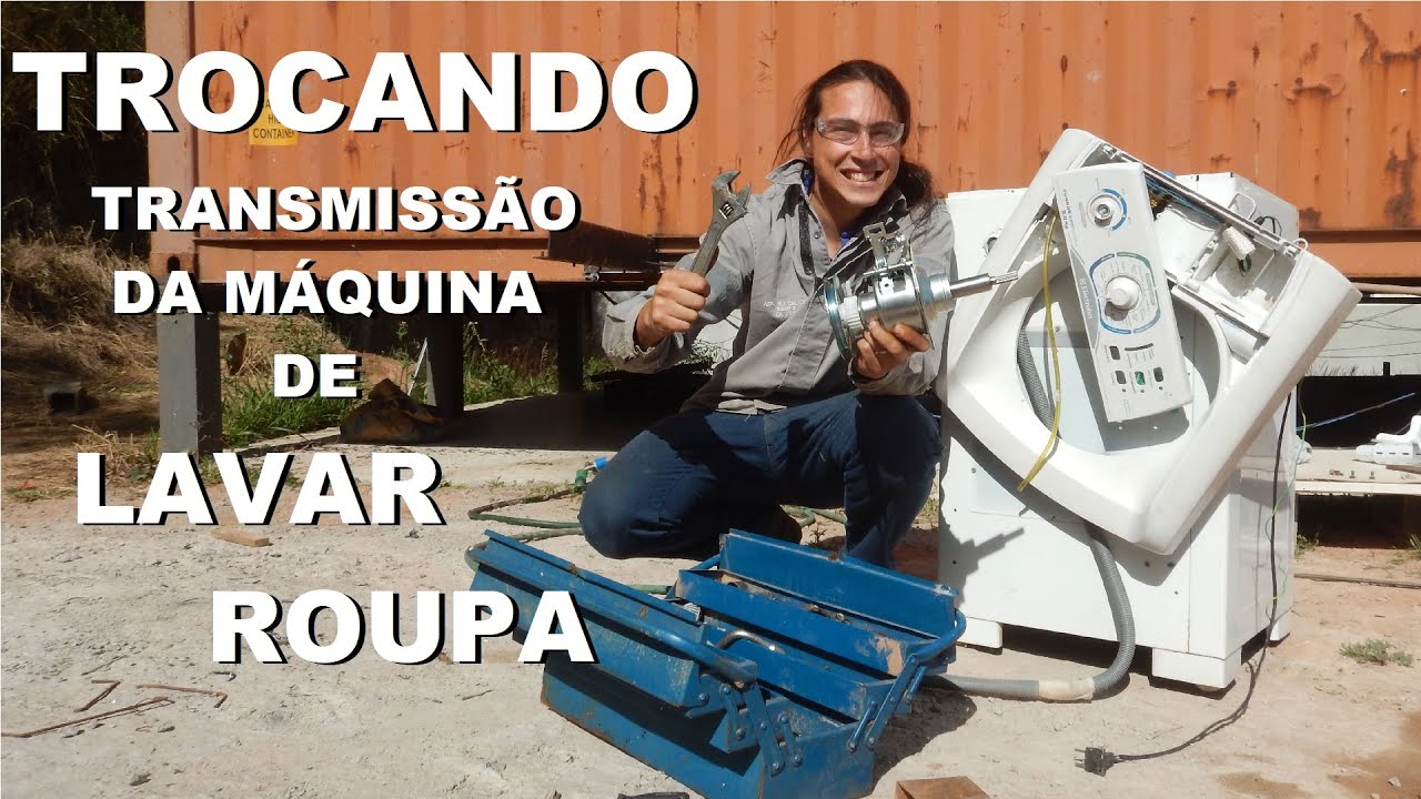 COMO TROCAR A TRANSMISSÃO DA MAQUINA DE LAVAR ROUPA