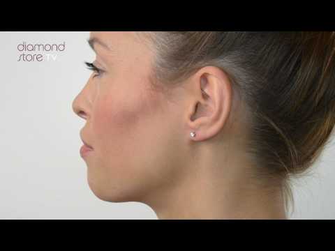 Diamond 0.20ct Stud Earrings In 18K White Gold - FG23 42Y