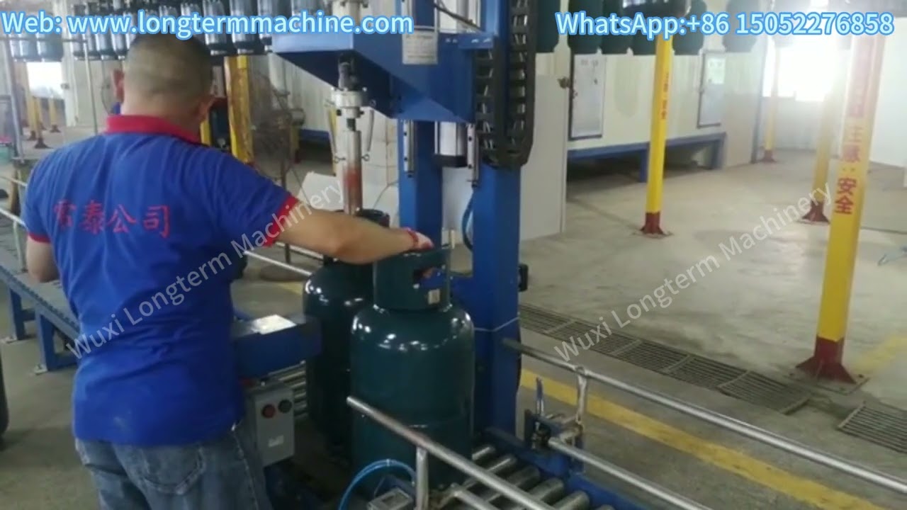 LPG Gas Cylinder Valve Screwing and Unscrewing Machine #valvescrewingmachine