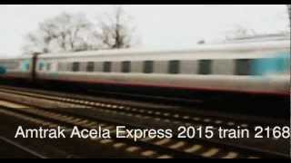 preview picture of video 'Amtrak Silver Meteor, Acela Express, Keystone at Linden Station, NJ'