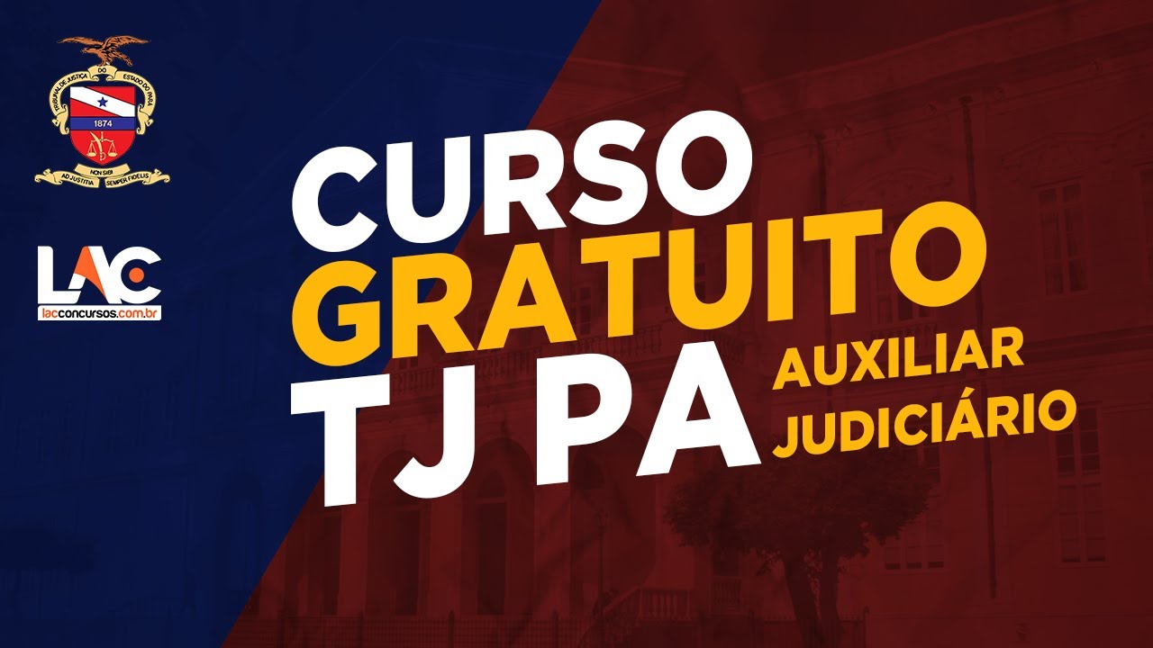 TJ PA 2019 - Super Curso Online GRATUITO !!!