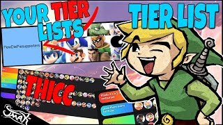 Smash Bros Ultimate Tier List Based on EVERYONES TIER LIST