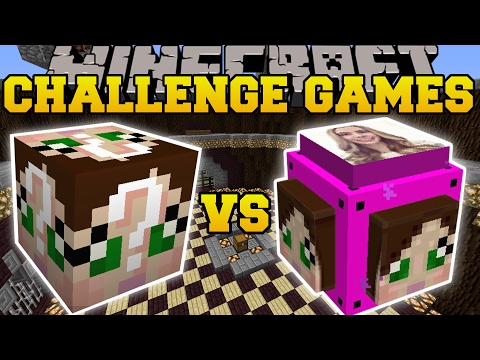 Minecraft: GAMINGWITHJEN VS GAMINGWITHJEN CHALLENGE GAMES - Lucky Block Mod - Modded Mini-Game