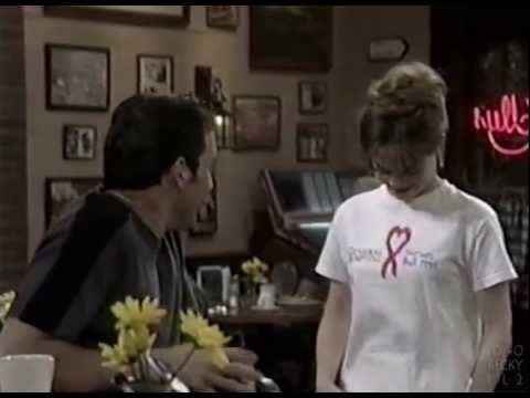 Liz models her Nurses' Ball t-shirt for Nikolas 6-10-99