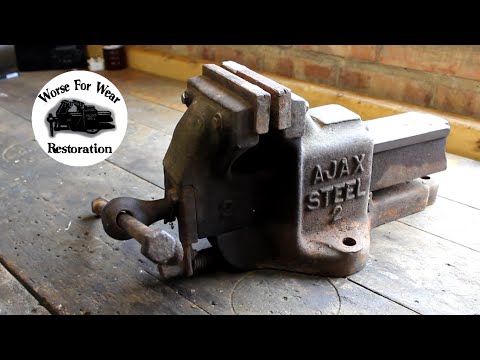 Vintage Ajax Steel Vice Restoration