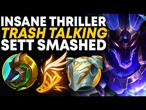 Insane Thriller Trashtalking Sett Gets Smashed By Rank 1 Nasus | Carnarius | League of Legends