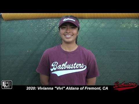 2020 Vivianna "Vivi" Aldana Third Base Softball Skills Video - Batbusters Richardson