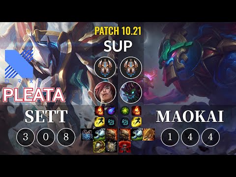 DRX Pleata Sett vs Maokai Sup - KR Patch 10.21
