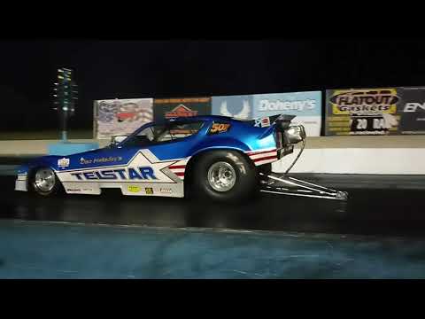 Doc Halladay Telstar Nostalgia Nitro Funny Car 2nd pass at Time Machine Nationals at GLD 9-4-21