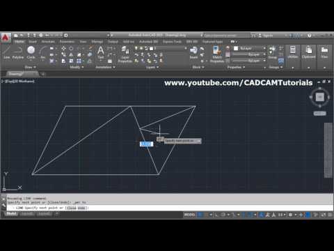 AutoCAD Tutorial Circle Command 3 Point 2 Point Tan Tan Radius Tangent Circles