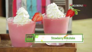 Strawberry Milkshake - Urban Cook