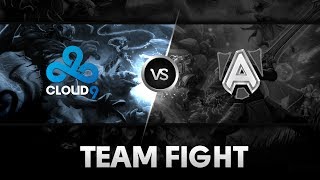 Team fight by Cloud 9 vs Alliance @ ESL One Frankfurt
