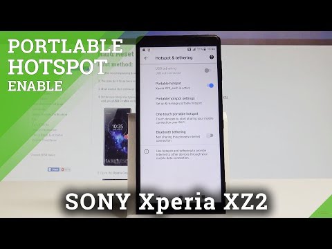 How to Enable Mobile Hotspot in SONY Xperia XZ2 - Portable Hotspot |HardReset.Info
