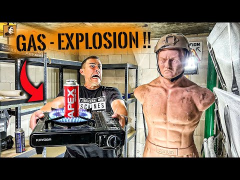 We blow up the bunker with a gas explosion - What happens? | Survival Mattin