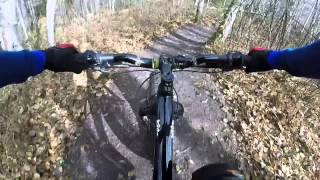 Autumn fatbike ride in Sentiers du Banc de Sable.