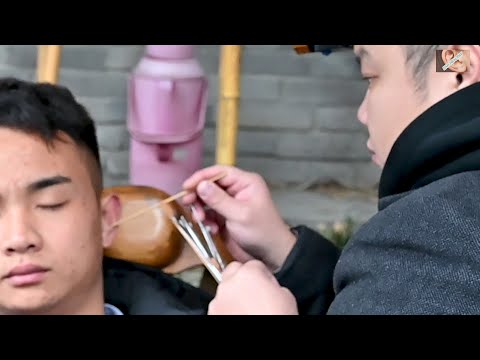 Beco Kuanzhai em Chengdu | Beco Guanzhai Chengdu LIMPEZA DE ORELHA ASMR 009