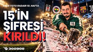 SPOR TOTO 10. HAFTA TAHMİNLERİ: 2 HAFTADIR 14! BU KEZ 15 GELİR Mİ? | 15 MAÇ ANAL
