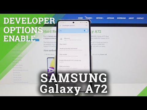 SAMSUNG Galaxy A72 – Enable and Use Developer Mode