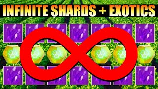 INFINITE EXOTIC + LEGENDARY SHARD FARM! *GLIMMER TOO*