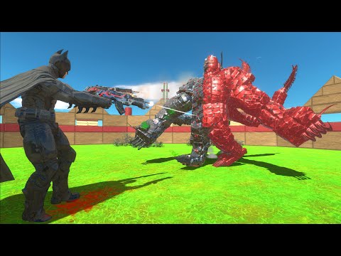 Real Batman vs Fake [Batmans & Venoms] - Animal Revolt Battle Simulator