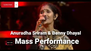 Anuradha Sriram & Benny Dhayal Sudden Mass Performance in Super Singer | Tamil Songs