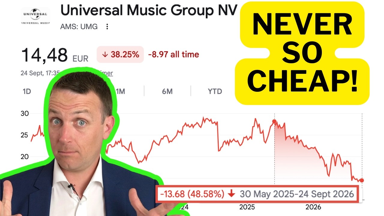 Universal Music Stock AMS: UMG Now €14 Target: €74