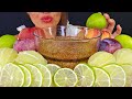 EATING LIMES PLUMS PEACHES ASMR MUKBANG SOUR SWEET SPICY HIGHLY REQUESTED VIDEO
