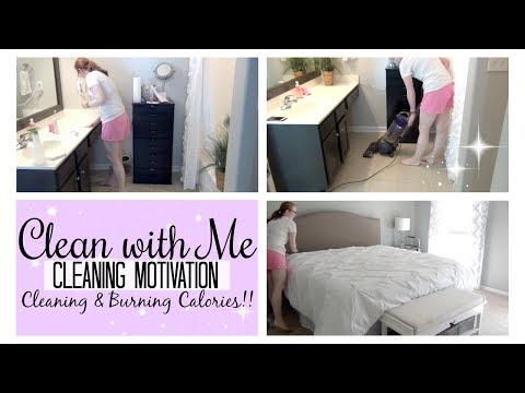 CLEAN WITH ME 2017 || CLEANING MOTIVATION 🌟 Cleaning & Burning Calories!! Video