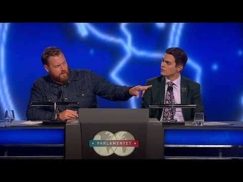 Kristoffer Appelquist försöker lista ut vem Brangelina är - Parlamentet (TV4)