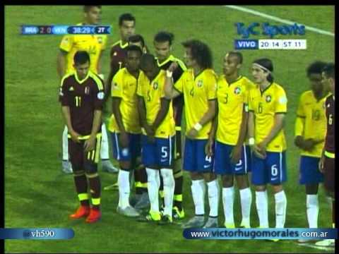 Brasil 2 Venezuela 1 (Relato Matias Canillan)   Copa America 2015