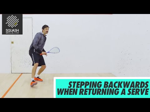 Squash Tips: Amateur Analysis - Stepping Backwards When Returning A Serve