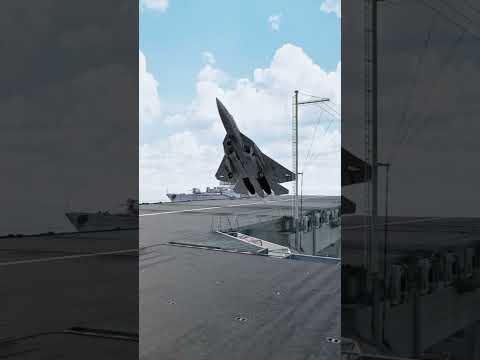 Sukhoi Su-57 Executed a Flawless Touchdown on the Aircraft Carrier