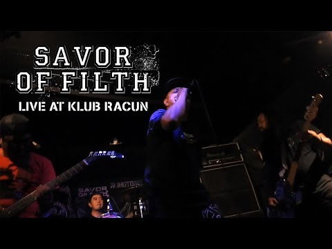 KLUB RACUN LIVE : SAVOR OF FILTH - SO MUCH HATE + BUSTED (SOIA COVER)