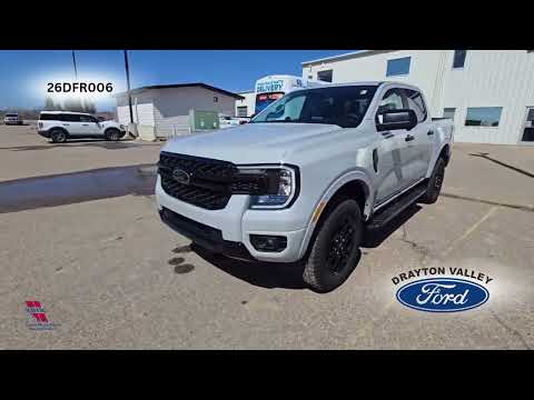 2026 Ford Ranger XLT 4WD SuperCrew 5' Box in White for sale at Drayton Valley Ford in Drayton Valley, AB