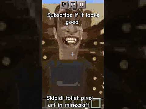 T0RPED0 - Skibidi toilet pixel art in minecraft #shorts #viral #minecraft #trending #skibiditoilet #dafugboom