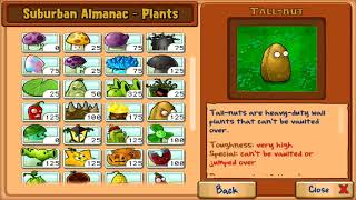 Plants vs  Zombies Almanac Everything Unlocked