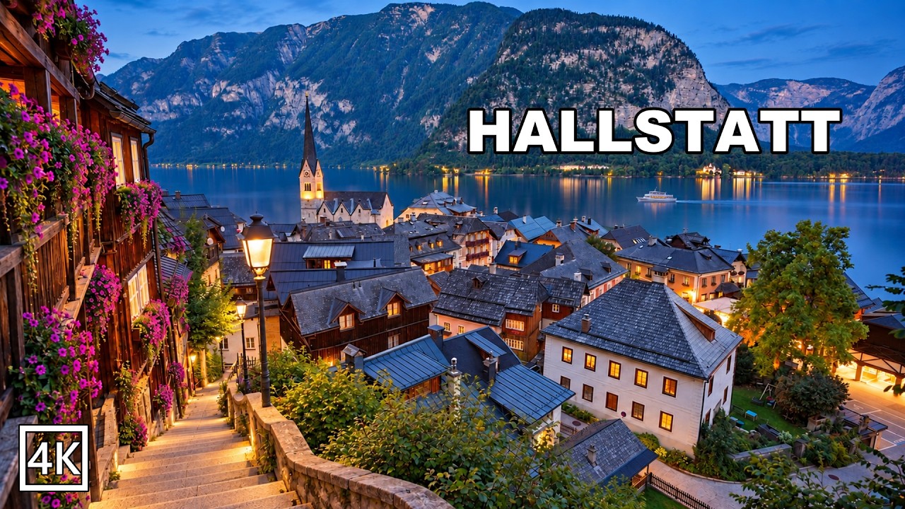 Hallstatt, Austria 🇦🇹 | A Fairytale Village Straight Out of a Storybook ✨ Evening Walk 4K