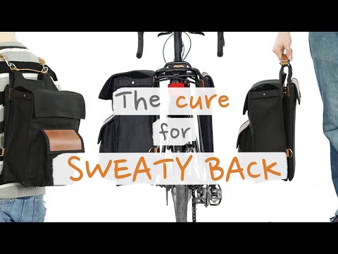 How to Solve Sweaty Back on your bike commutes | The Buro Bag | Backpack, Briefcase, Pannier