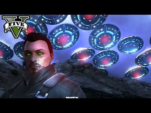 GTA V Online - LA INVASIÓN ALIEN MAS GIGANTESCA! - Escuadrón 17- NexxuzHD