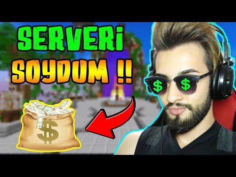 SERVERİ SOYDUM !! (ADMİN FARKETMEDİ) - MİNECRAFT