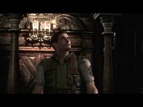 Resident Evil HD Remaster (PC) Real Survival Chris Redfield (No damage, 100% All collectible)