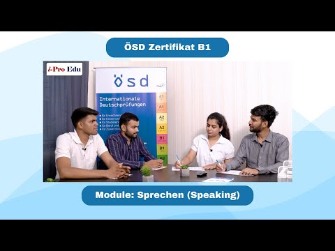 ÖSD Zertifikat B1: Sprechen Module Simulation