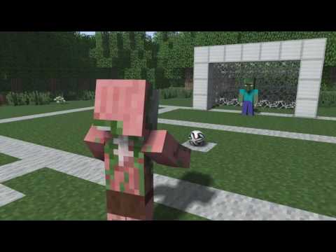 Monster School  Penalty Kick   Minecraft Animation